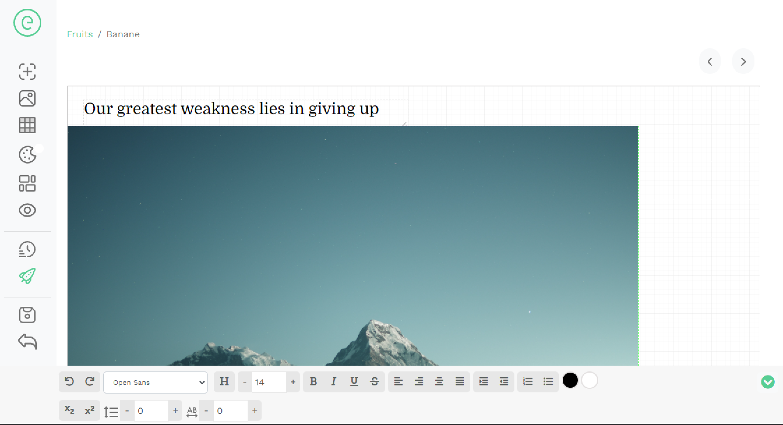 The Editus WYSIWYG editor